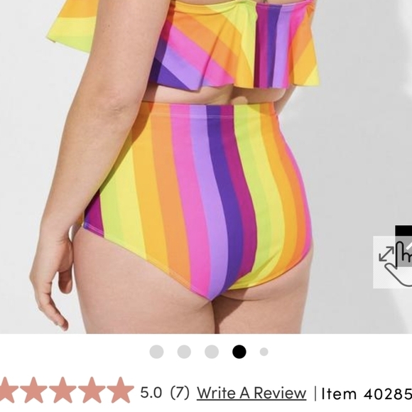 High Rise Allover Smooth Swim Bottom, size M fits M/L, new - Picture 5 of 7